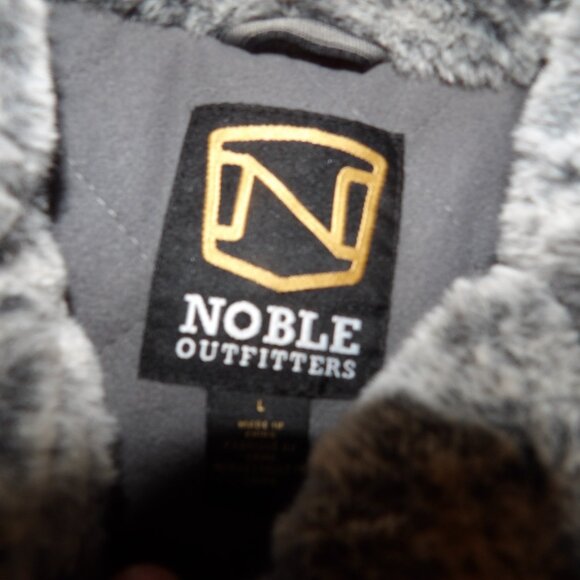 Noble Outfitters Quilted Cotton & Faux Fur Vest Big Girl's Sz L - Picture 4 of 5